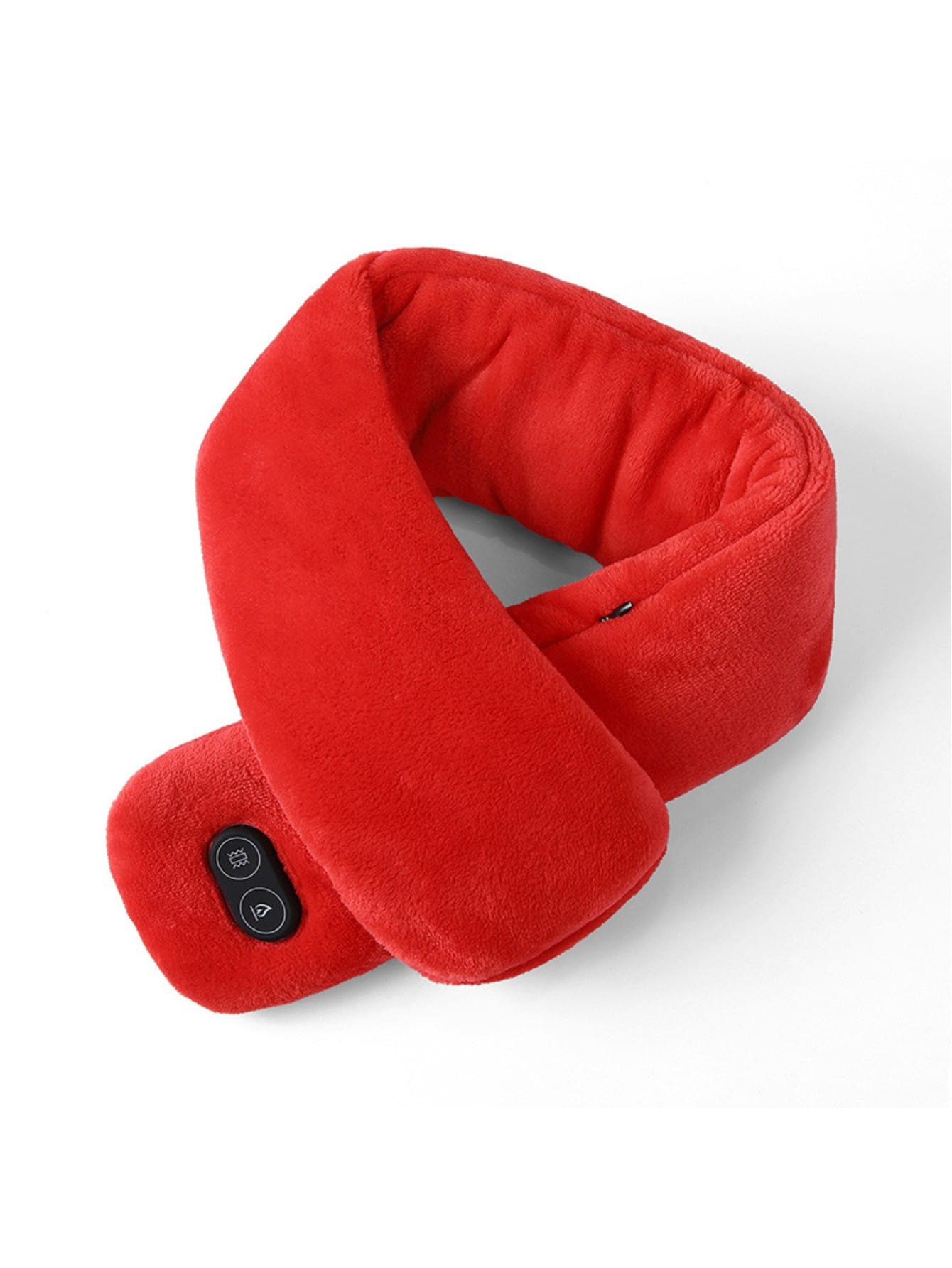 1pc Smart Heating Scarf, Neck And Shoulder Warmer, Winter Essential Neck Protector-Red-1