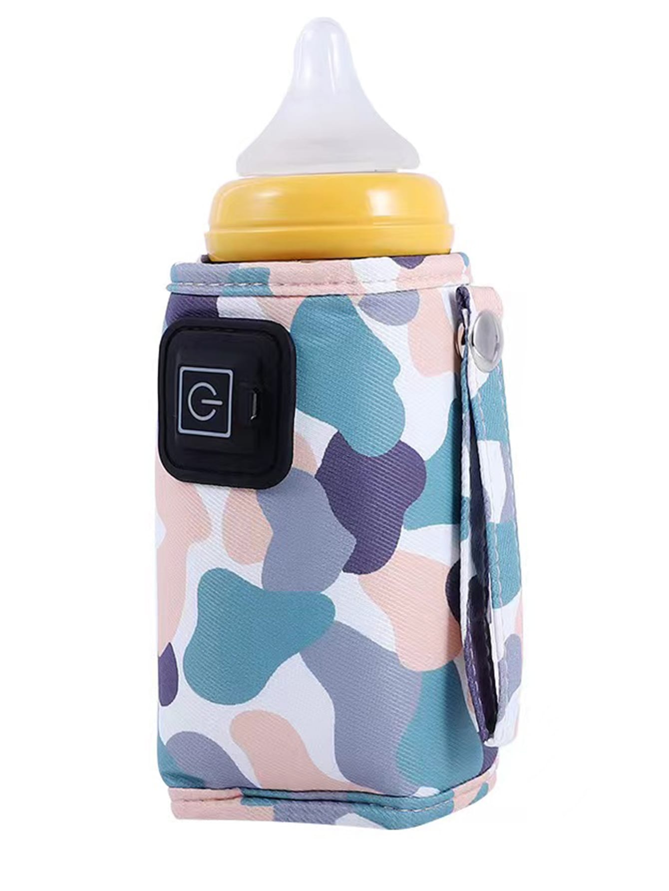 (Power by USB) Portable Bottle Warmer Milk Bottle Heater Travel for Breastmilk In Car Heaters Drink Warm Milk Thermostat Bag-Multicolor-1