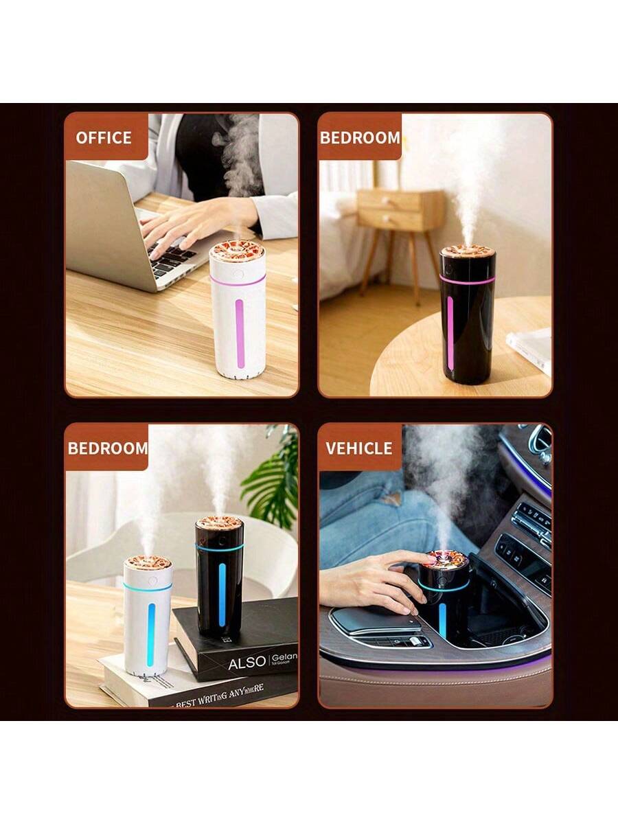 New Mini Usb Humidifier For Home, Office Car, With Aroma Feature, Creative Gift-Black-5