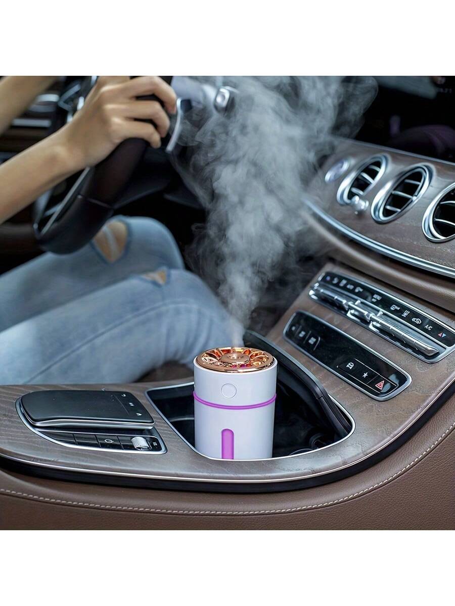 New Style Mini Usb Humidifier For Home Office & Car, Aroma Diffuser Creative Gift-White-3