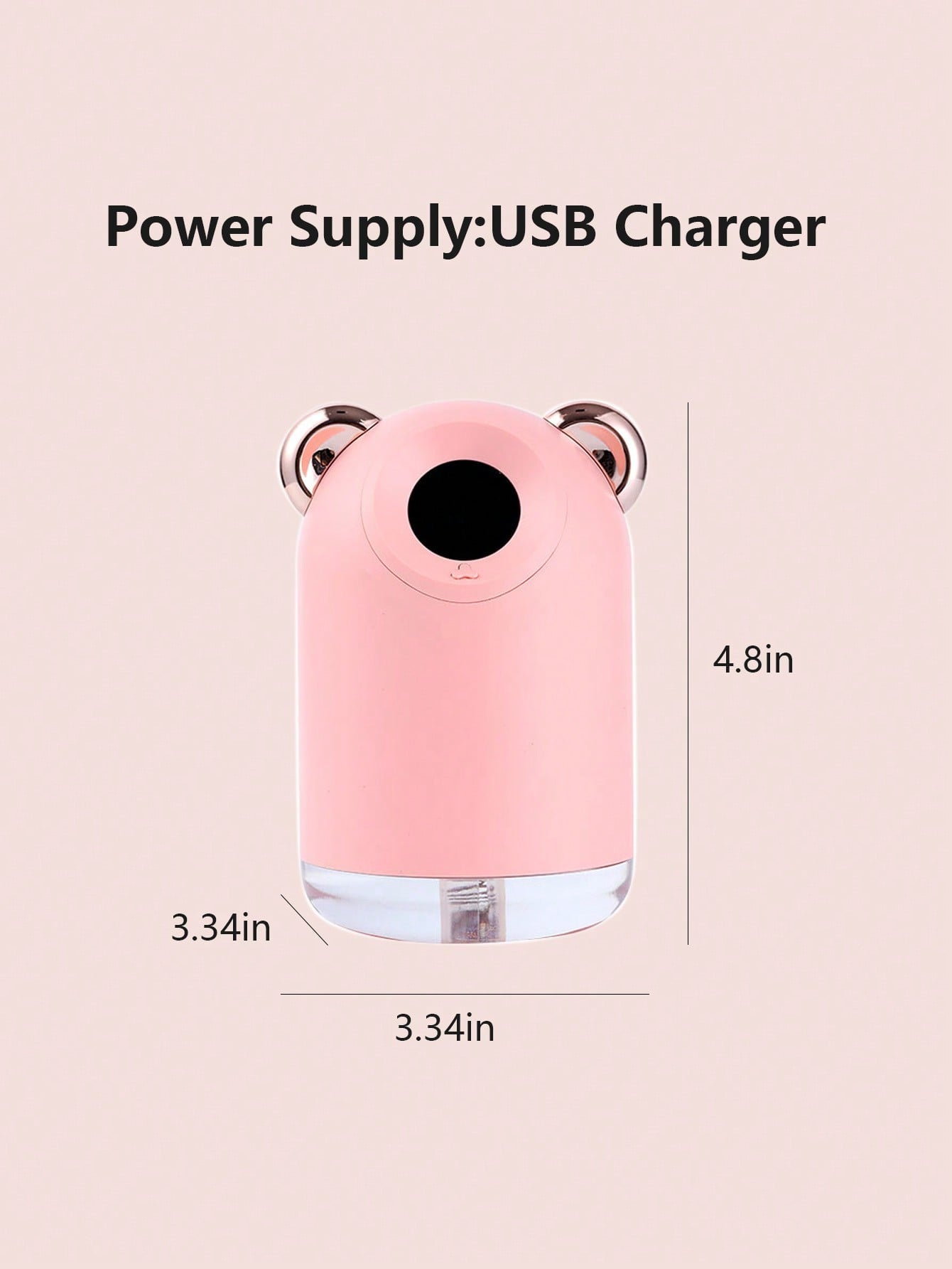 Pink Cute Dog Shaped Humidifier X6-Pink-3