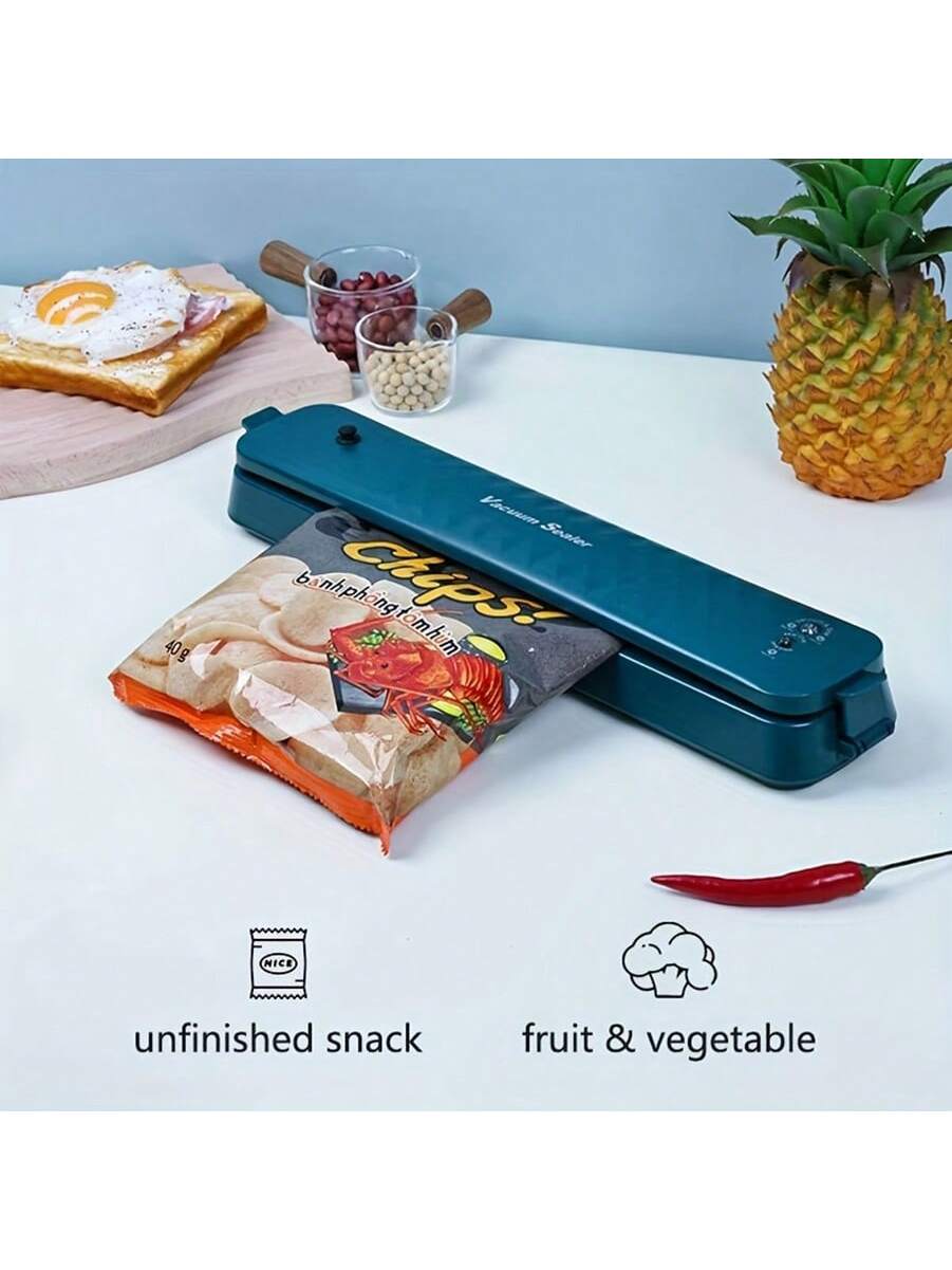 Never Waste Food Again - Automatic Vacuum Food Sealer Vacuum Sealer Machine Air Sealing Machine for Food Preservation with Two Modes with Sealer Bag-Black-8