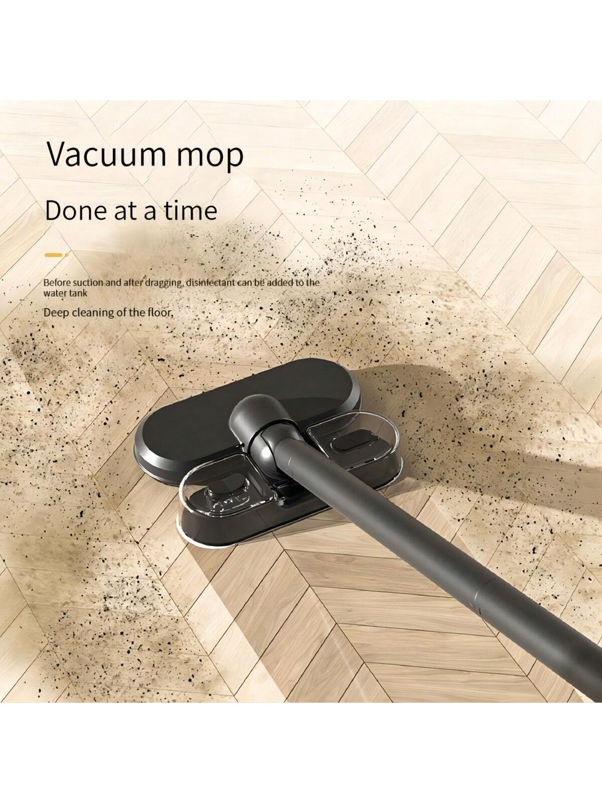 1pc 3m Black Electric Corded Handheld Steam Mop Vacuum Cleaner With Water Tank For Cleaning-black with water tank-3