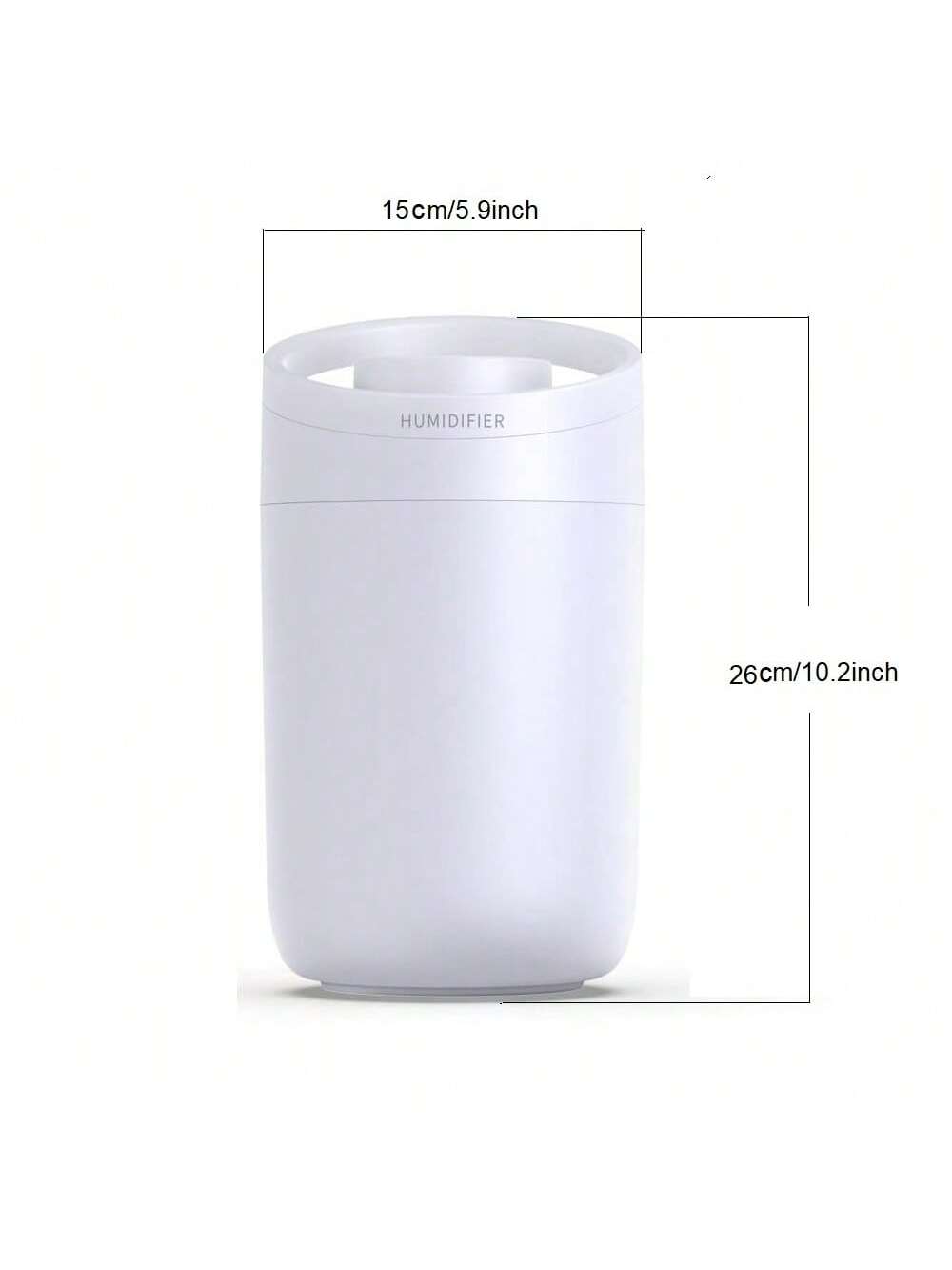 1pc Usb Plug 3000ml Large Capacity Double Nozzle Humidifier X11, Directly Add Water From The Top, Suitable For Room, Plant Room-White-9