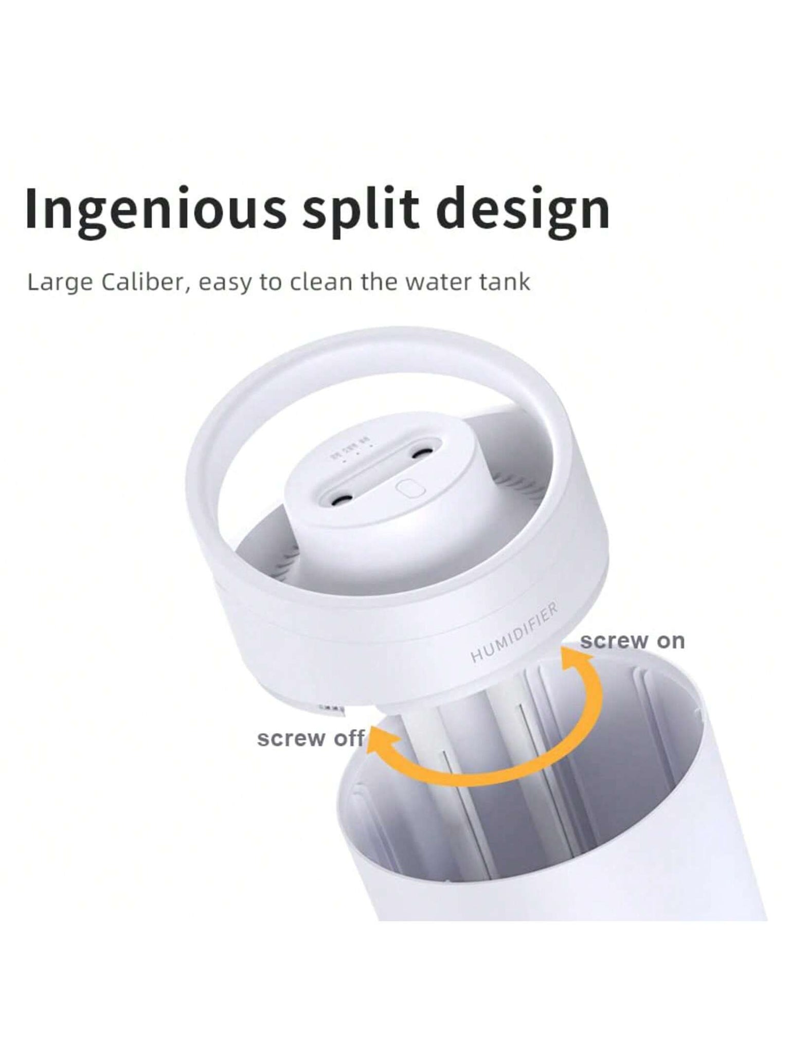 1pc Usb Plug 3000ml Large Capacity Double Nozzle Humidifier X11, Directly Add Water From The Top, Suitable For Room, Plant Room-White-5