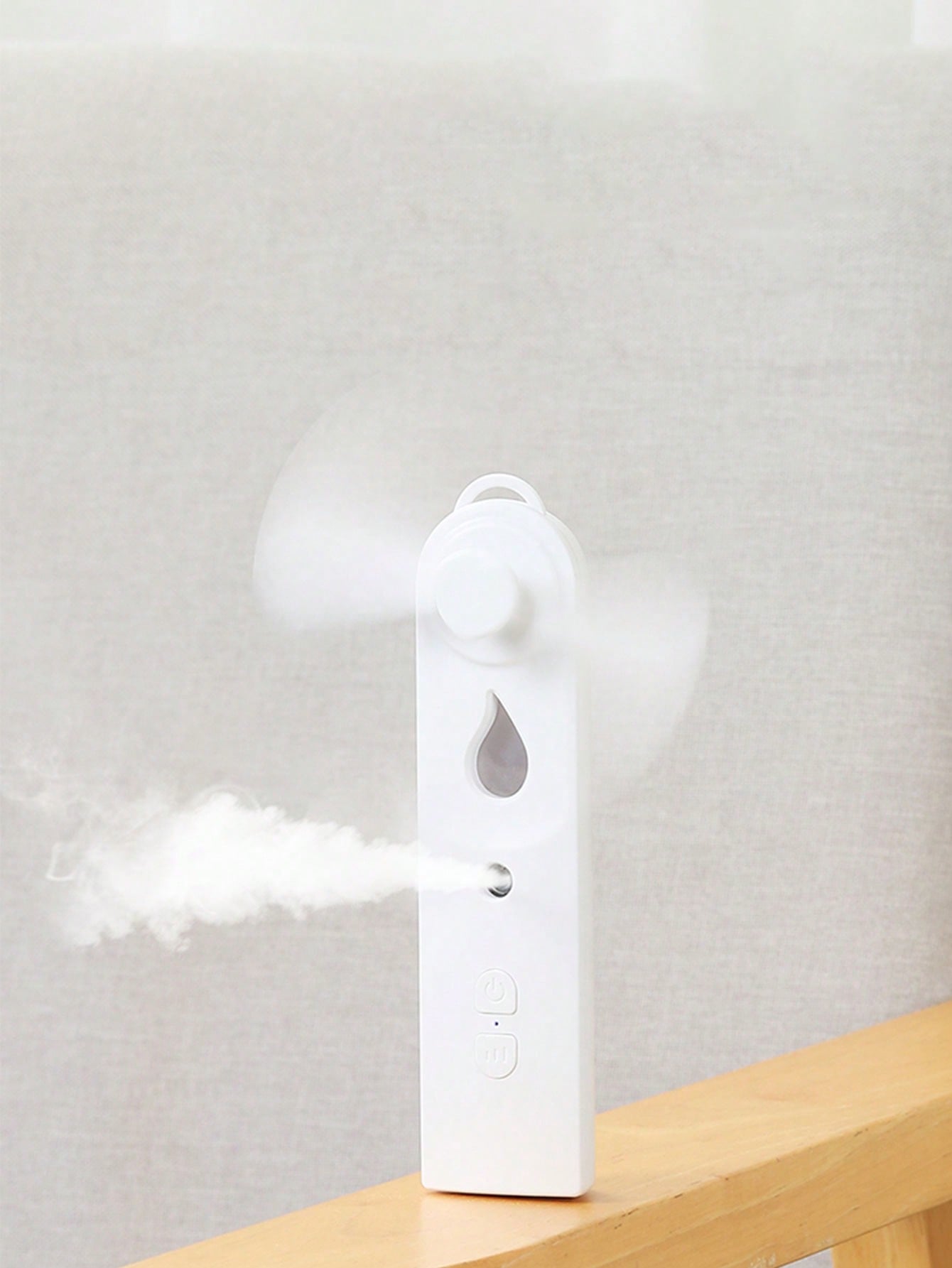 White Nano Mist Spray Fan & Moisture Device L15-White-1