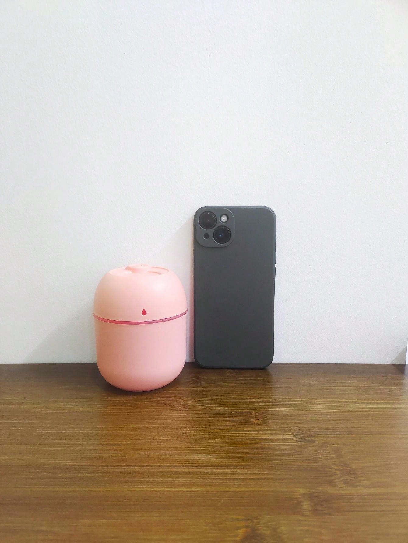 1pc Pink 220ml Mini Single Spray Desktop Humidifier-Pink-3