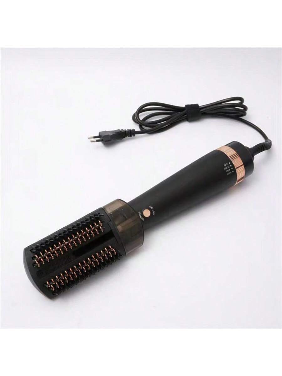 Multifunctional Steam & Hot Air Hairbrush-Black-3