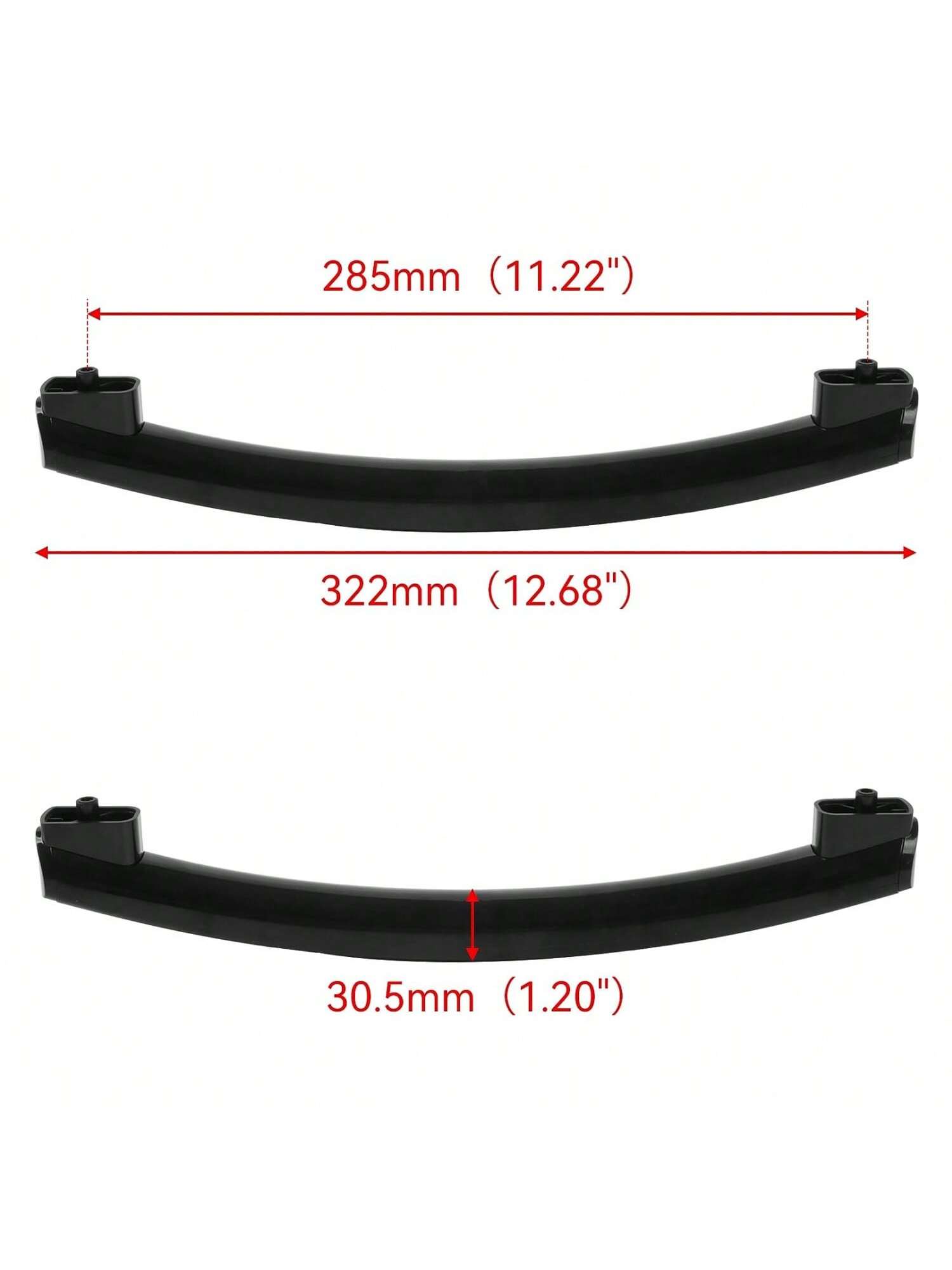 1pack  WB15X24435 Microwave Oven Door Handle Compatible with General Electric For (GE) Microwave-Black-5