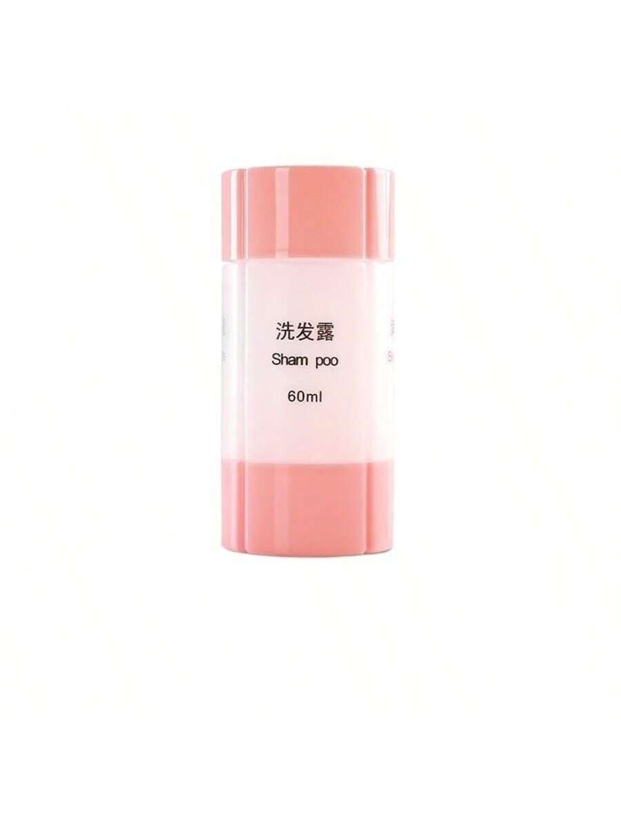 1pc 4-in-1 Detachable Travel Bottle, 60ml, Airplane Approved, Suitable For Traveling-Pink-1
