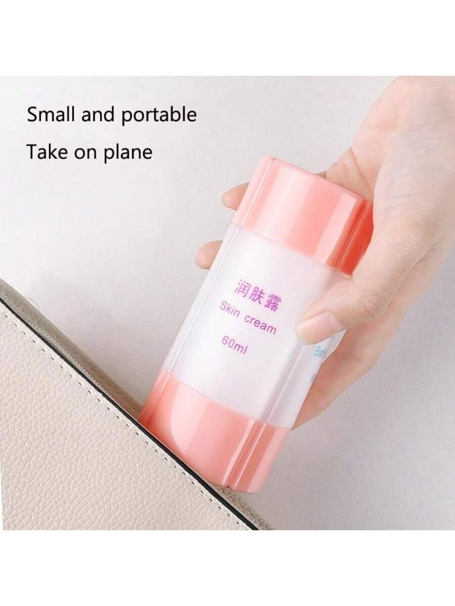 1pc 4-in-1 Detachable Travel Bottle, 60ml, Airplane Approved, Suitable For Traveling-Pink-3