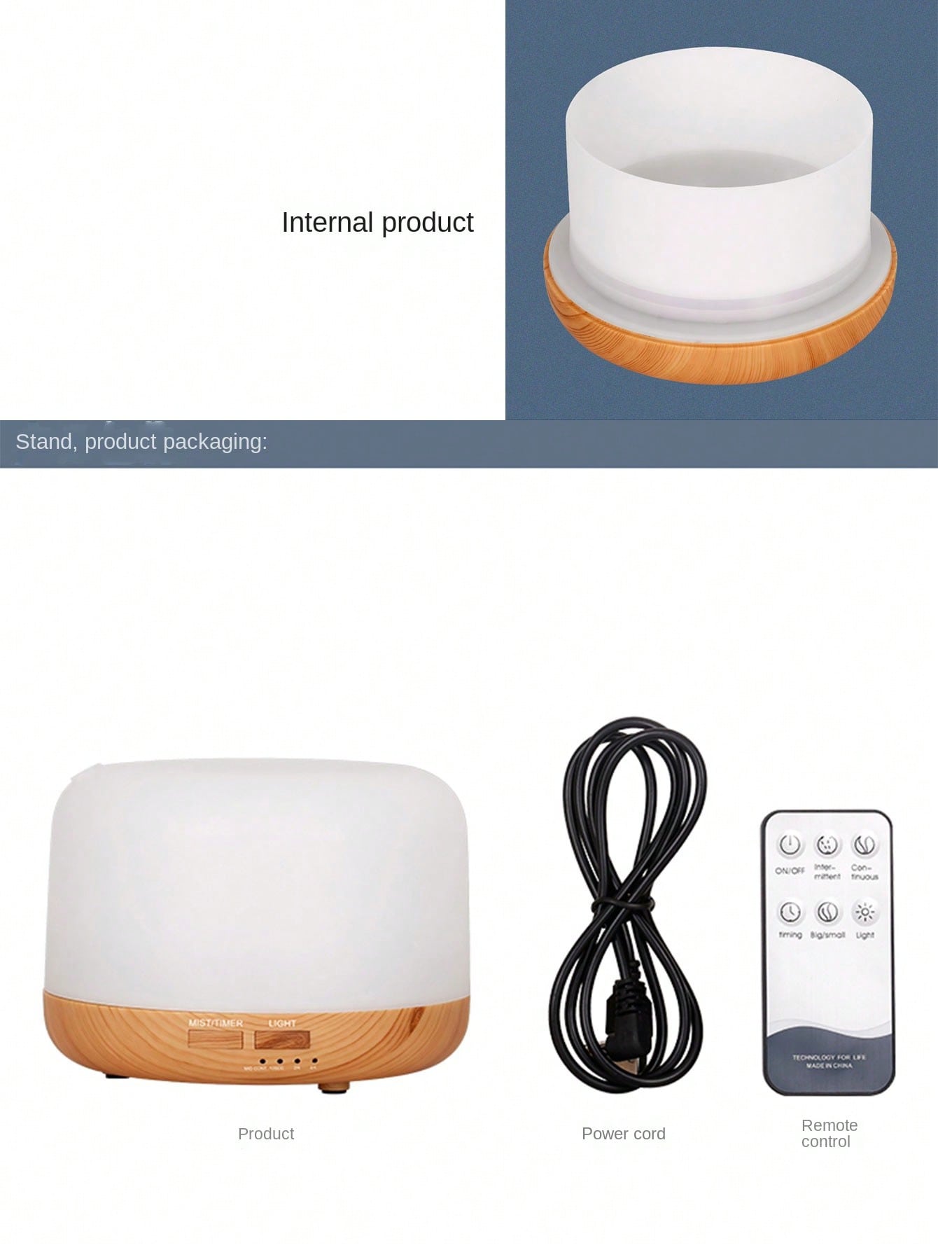 Light Wood Color Plain Aroma Diffuser Wyq-01-Brown-4