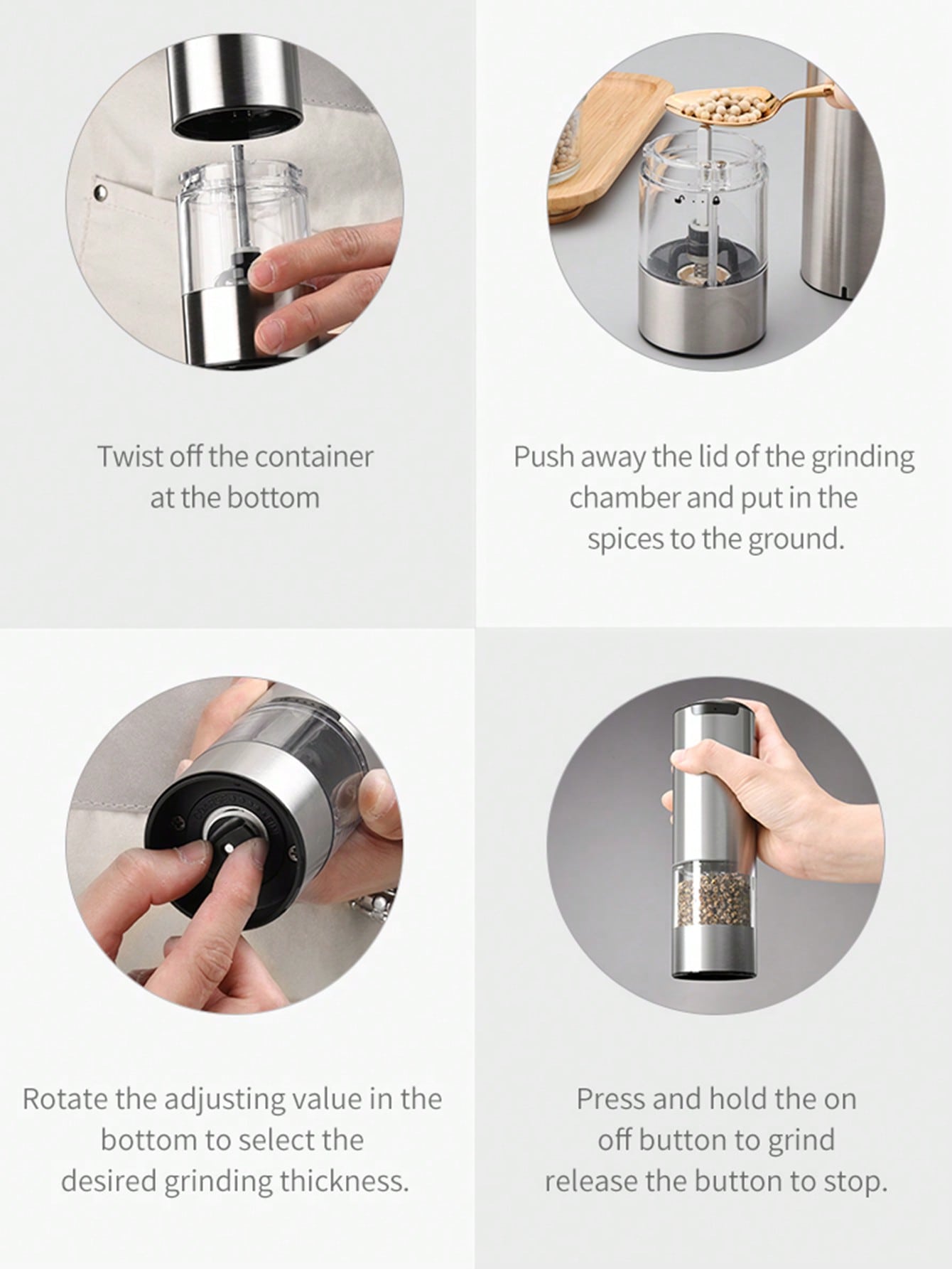 New Upgrade Portable Electric Coffee Grinder TYPE-C USB Charge Profession  Ceramic Grinding Core Coffee Beans