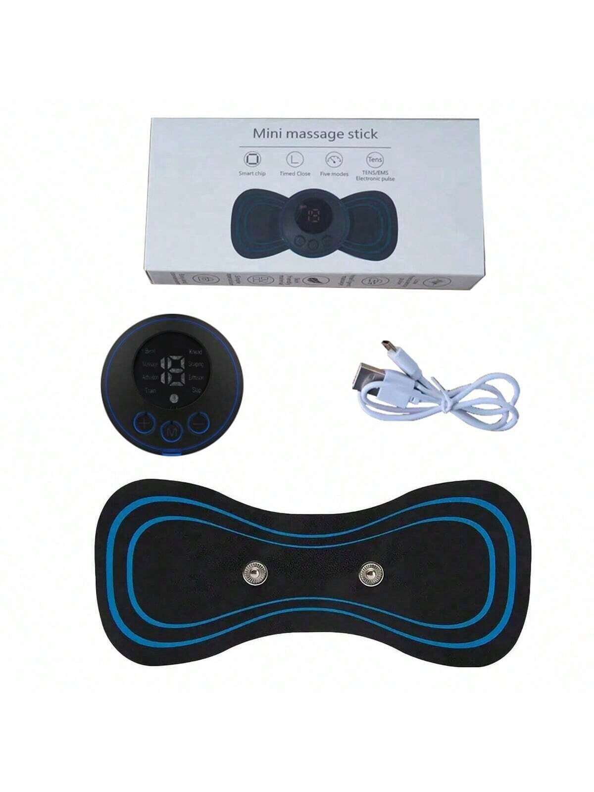 1pc Rechargeable 5.91in Ems Pulse Massage Neck Massager Device