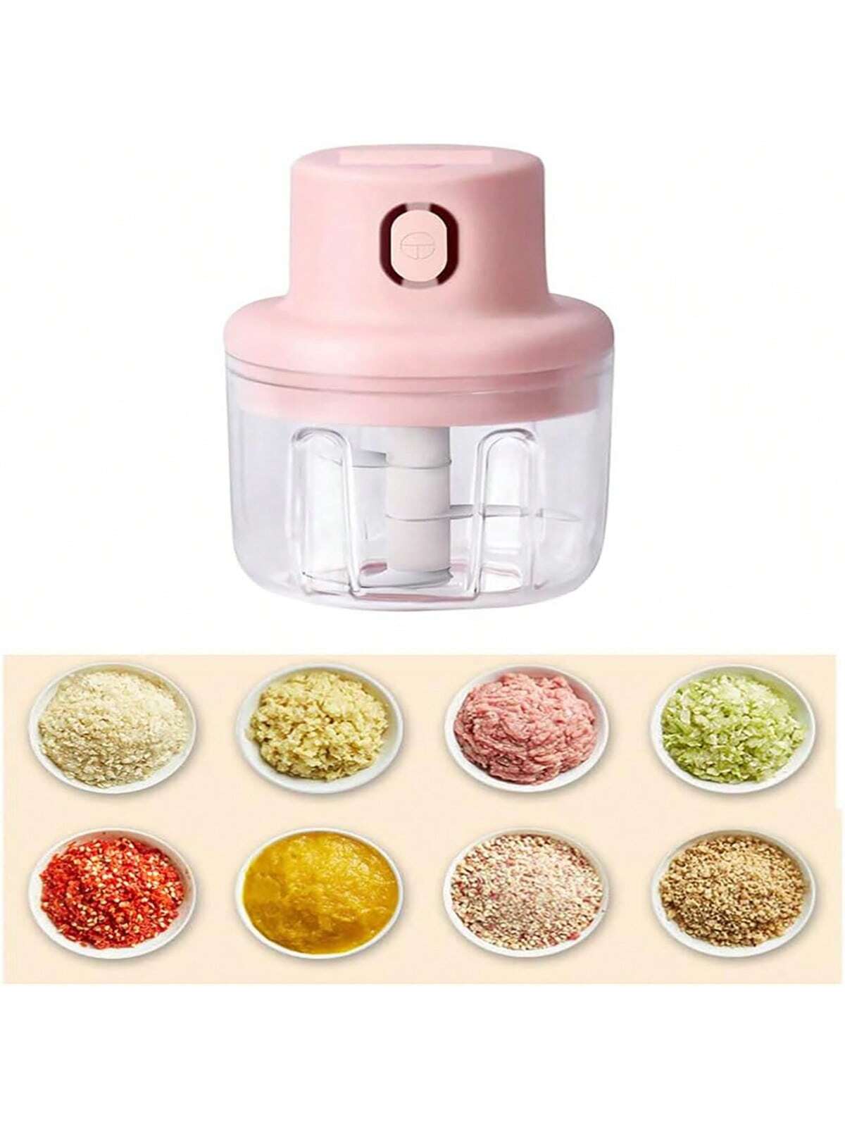 1pc Wireless Electric Garlic Machine Multifunctional Portable Automatic Food  Grinder