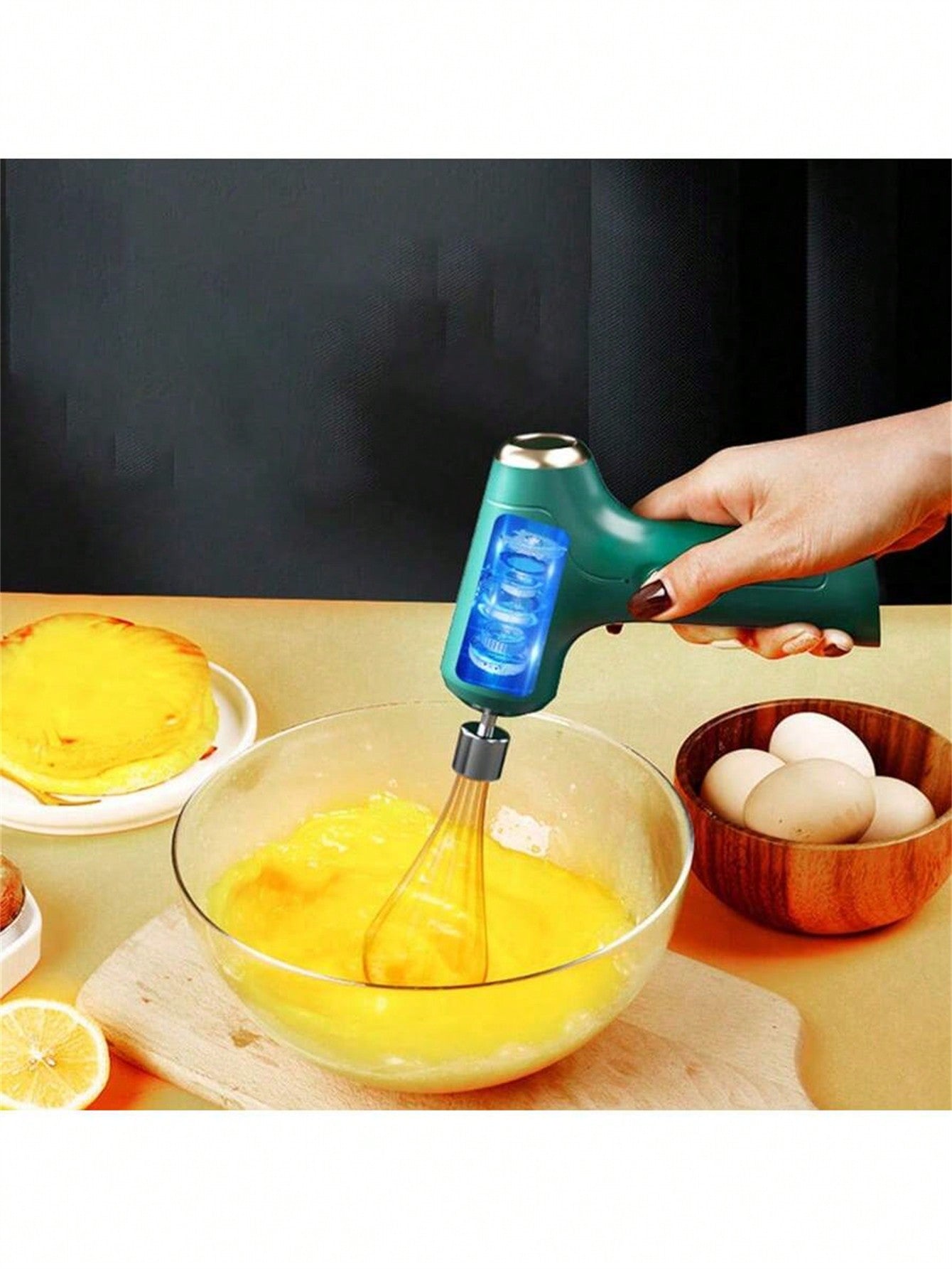 1pc ABS Electric Whisk Baking Tool, Modern Whipped Egg White Cream Cake  Blender For Kitchen