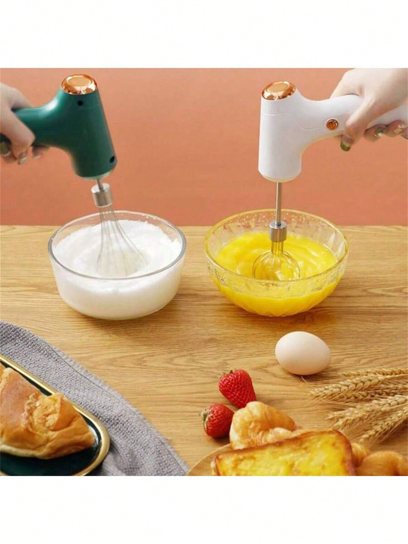 1pc Portable Electric Egg Whisk, Modern ABS Rechargeable Egg Whisk For  Kitchen