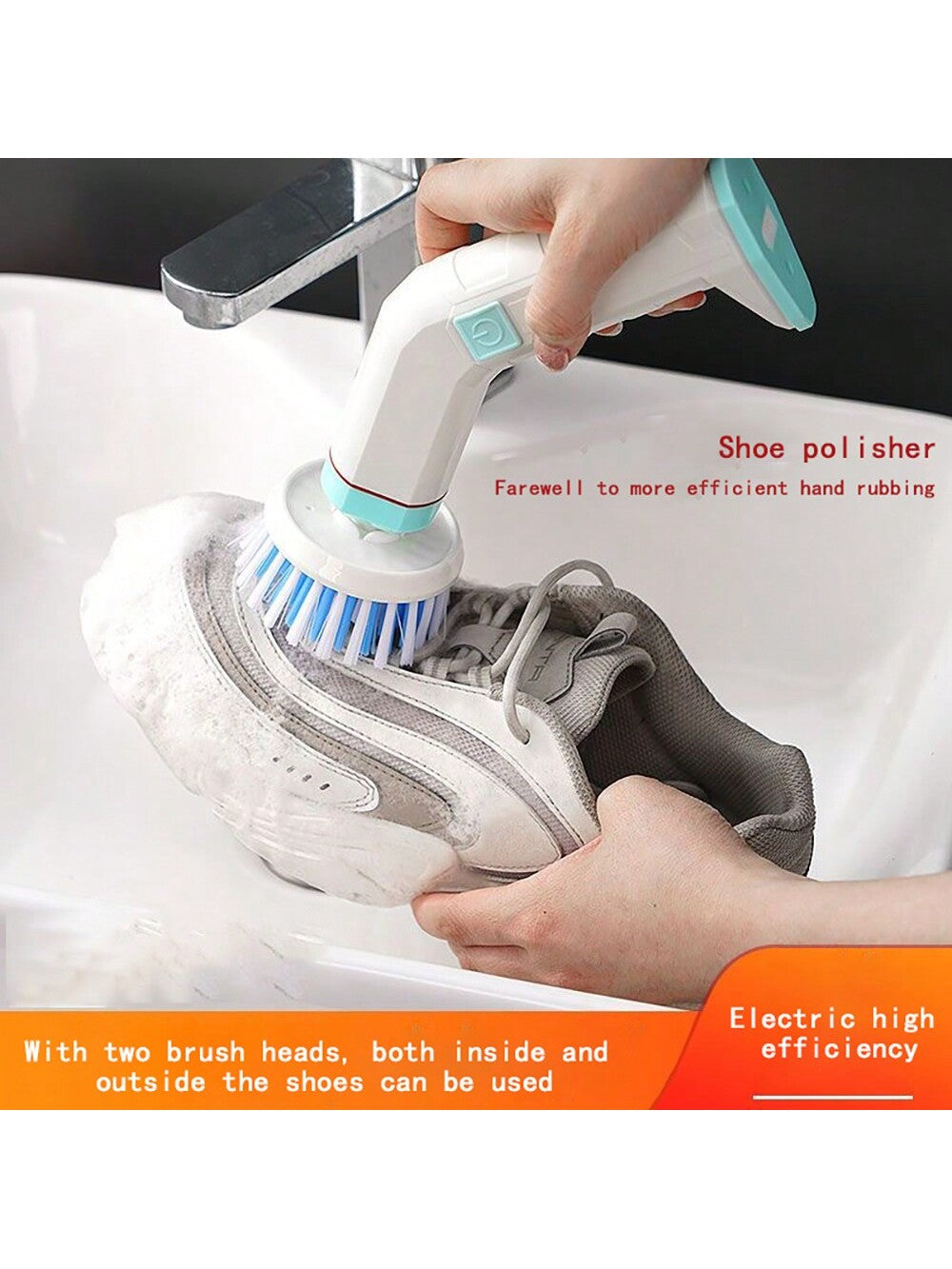 2-in-1 Electric Shoe Brush, Lazy Shoe Cleaning Tool For Both Inner