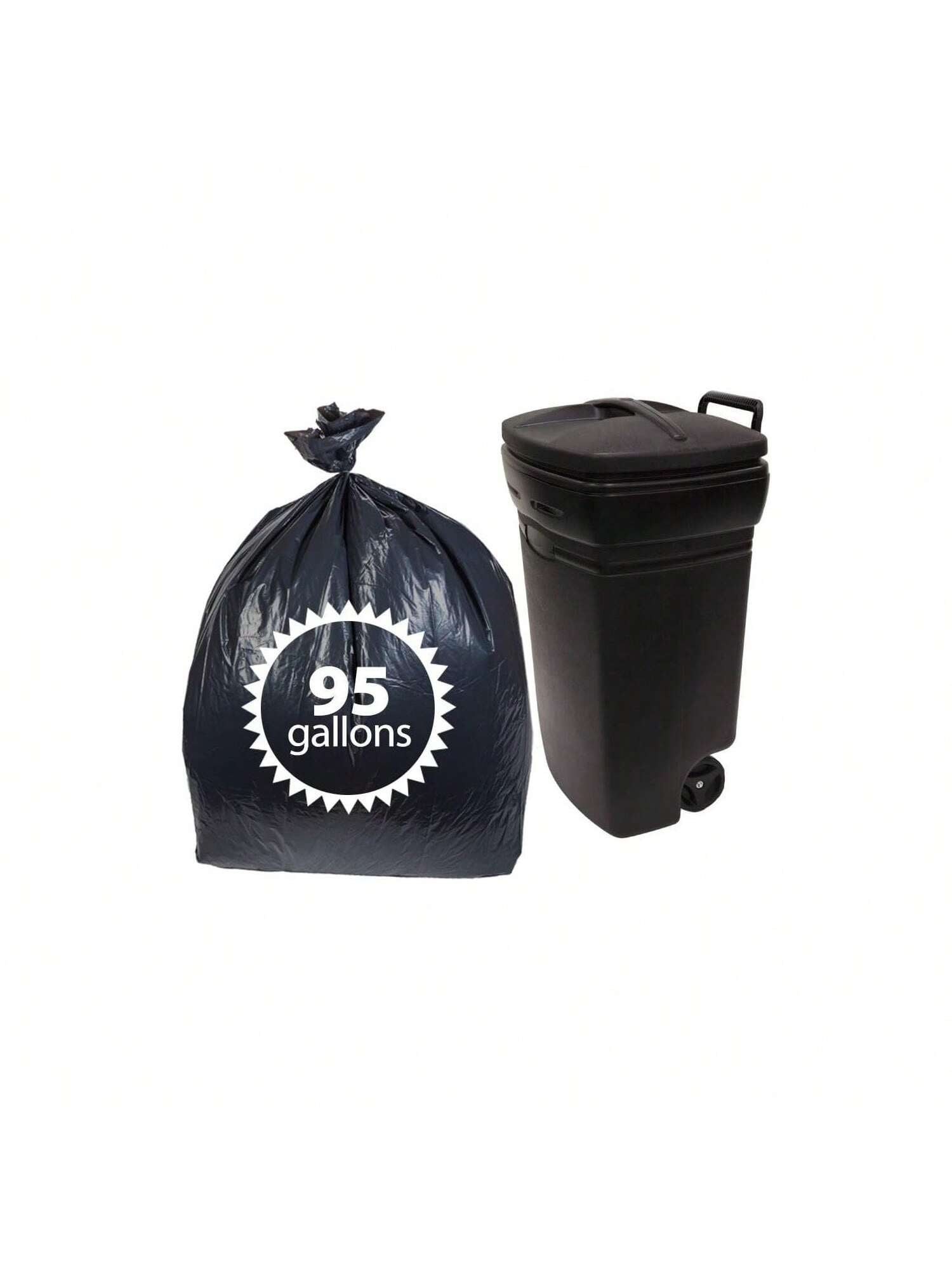 Jessie Shop 500 Counts 33 Gallon Trash Bags, 39 x 32'' Black Garbage Bags  Heavy Duty Contractor Bags Garbage Can Liner for Home, Restaurants,  Kitchen, Lawn, and Industrial