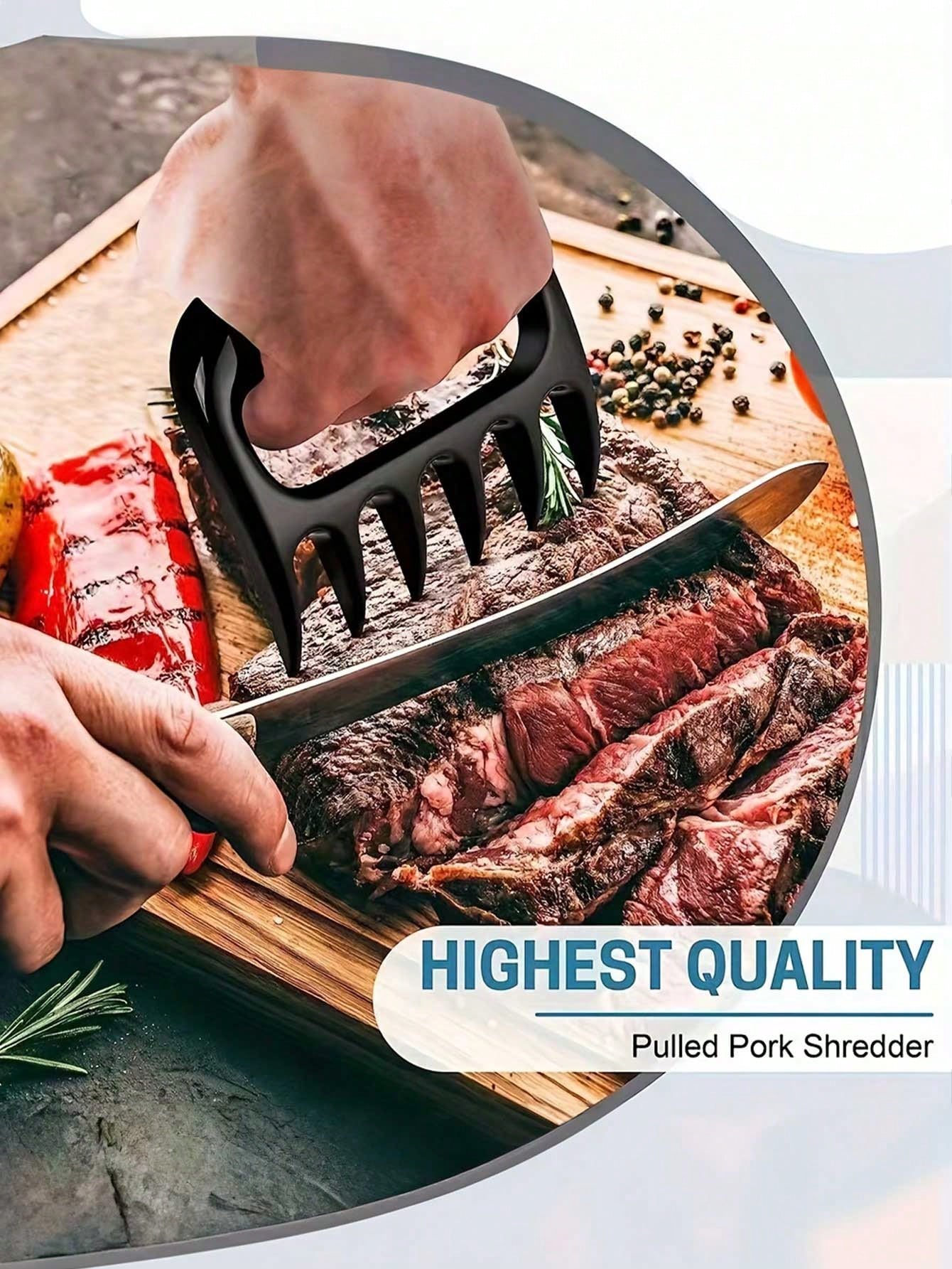 1pc Meat Chopper Heat Resistant Pulverizer Suitable For Hamburger Meat Ground  Beef Smasher Shredder Top-Quality Meat Masher Grinder For Crafting Burgers,  Beef, Turkey, And More