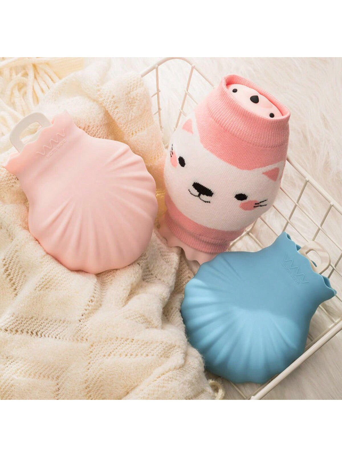 1pc Rechargeable Hot Water Bottle, Electric Warm Baby & Hand Warmer,  Anti-explosion With Removable Cover, Hot Water Bag & Waist Belt