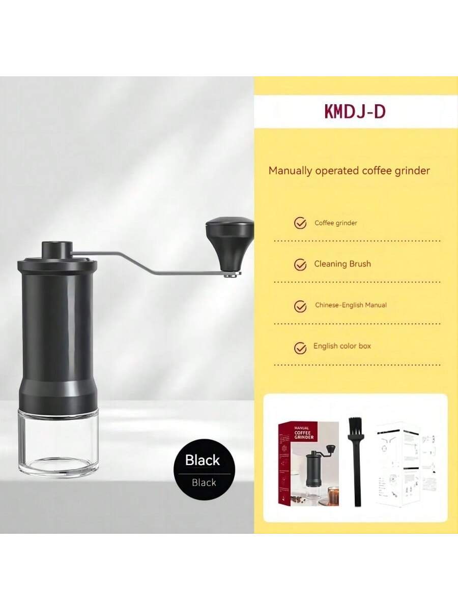 1pc Portable Hand Operated Coffee Maker Manual Coffee Bean Grinder For Home  Use