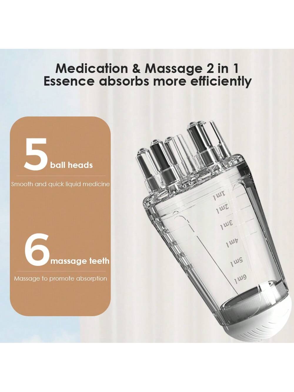 Portable Mini Massage Comb Scalp Applicator Liquid Comb Essential