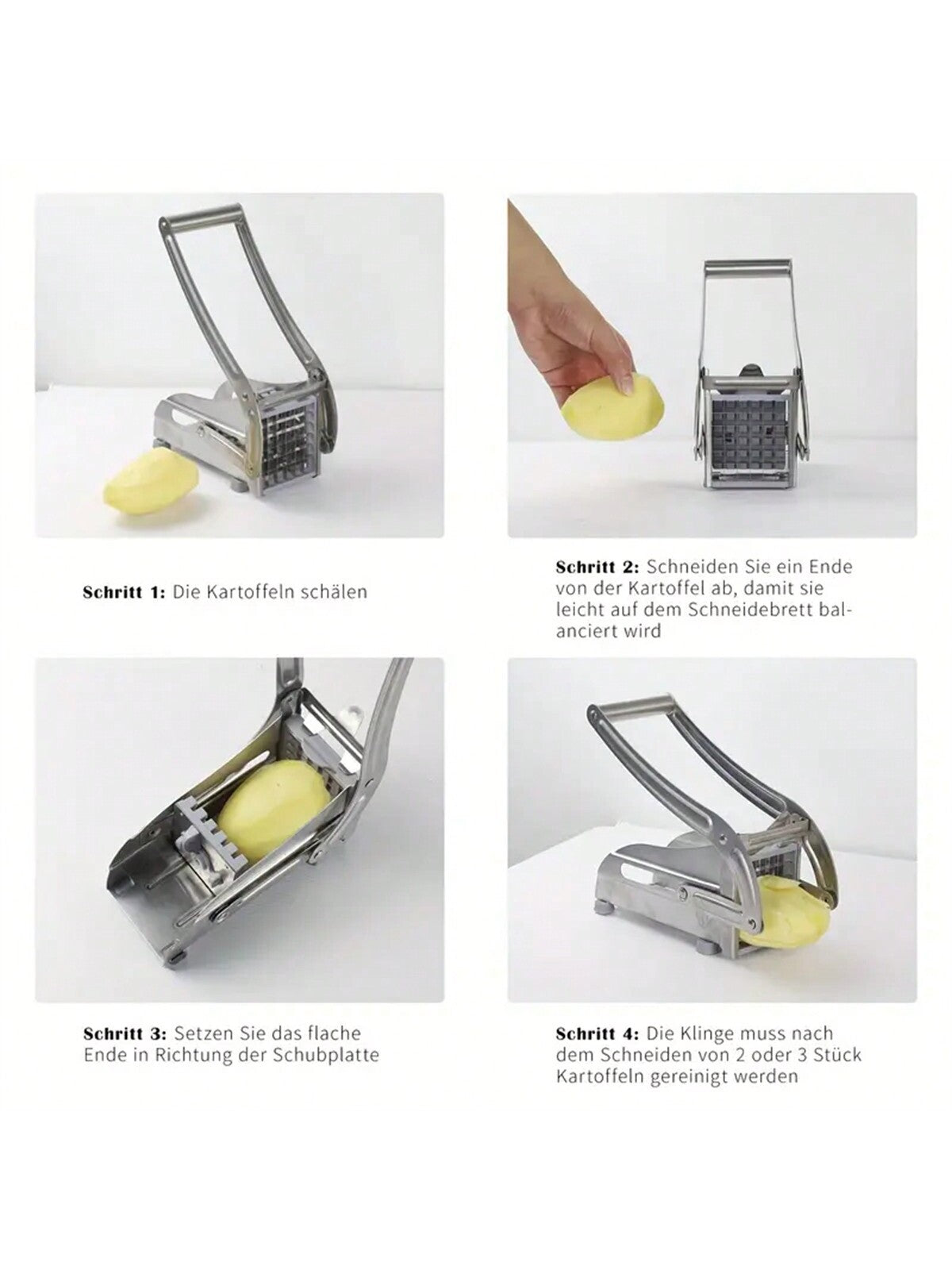 1pc Stainless Steel Potato Cutter