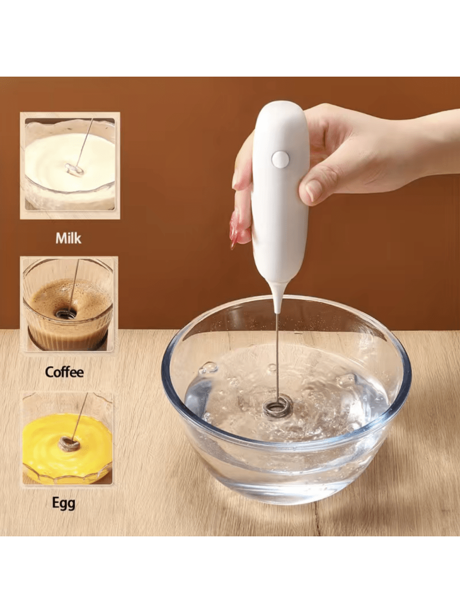 1pc Whip coffee creamer Handheld electric beater Blender Foam