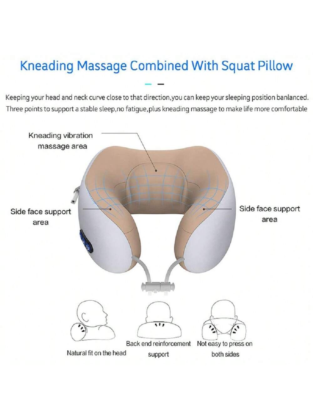 Relax Anywhere With The Portable Electric U-Shaped Neck Massager Pillow