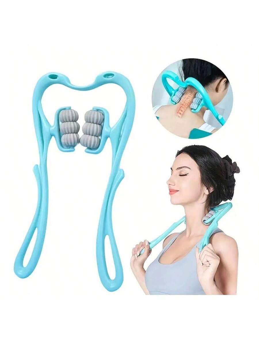 Neck Massager Therapy Neck and Shoulder Dual Trigger Point Roller