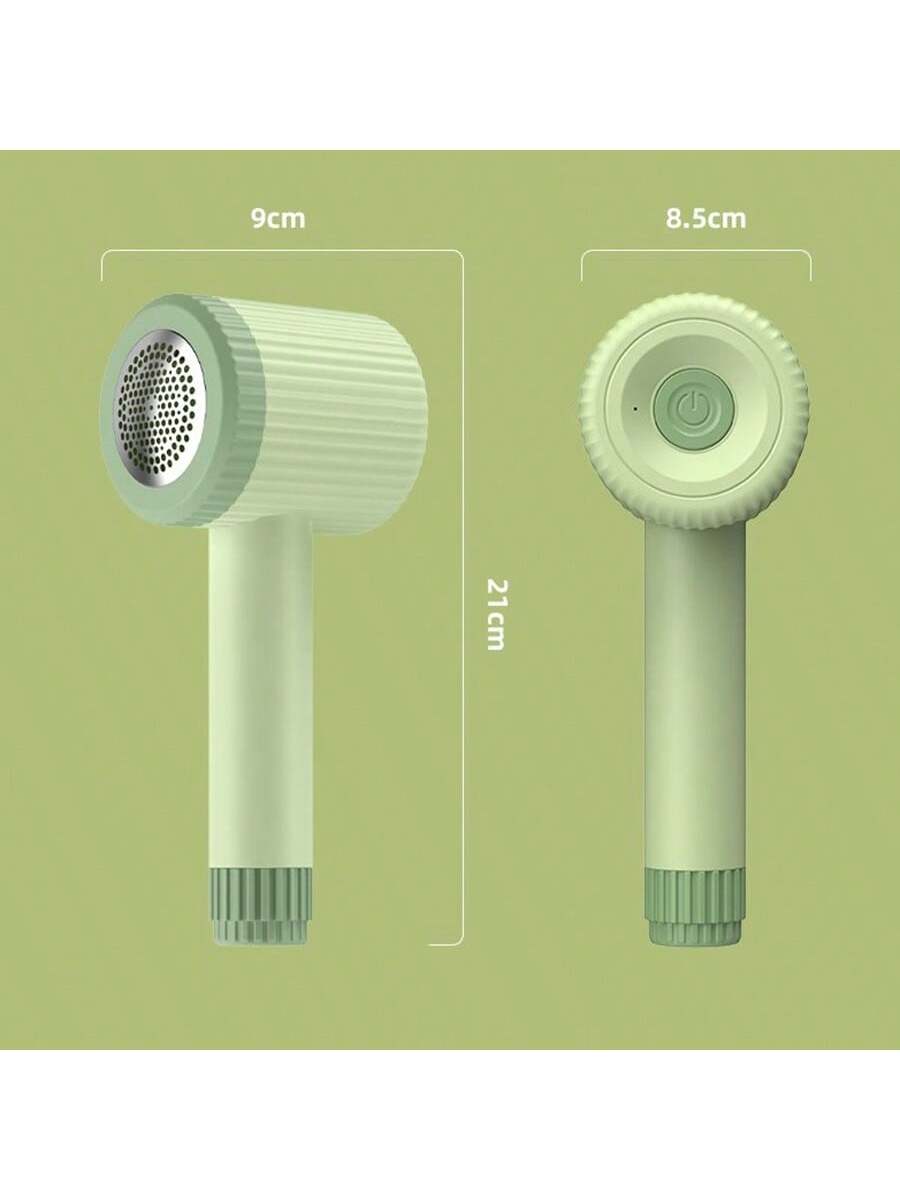 1 Hair Ball Trimmer, Electric Hair Remover, USB Rechargeable, Electric Hair Remover, Hair Ball Trimmer, Portable Hair Ball Trimmer, Suitable For Clothes, Bedding, Furniture, Carpets, Sofas, Cleaning Products, Cleaning Tools-Green-2