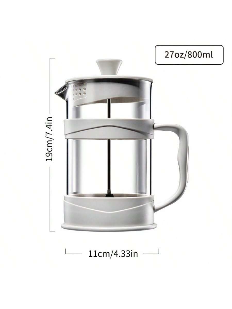 1pc French Press Coffee Maker, 350ml/11.8oz, Heat Resistant Borosilica –  vacpi